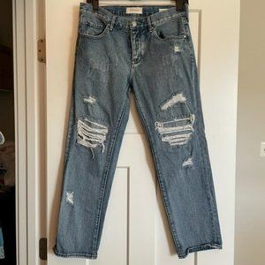 PACSUN Distressed Boyfriend Jean Straight Leg